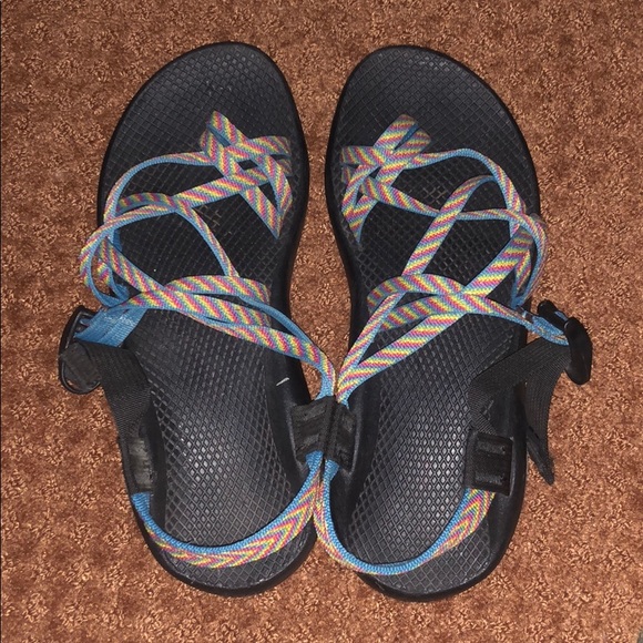 Chaco Shoes - Double Strap Colorful Striped Chacos Chaco Shoes - Double Strap Colorful Striped Chacos